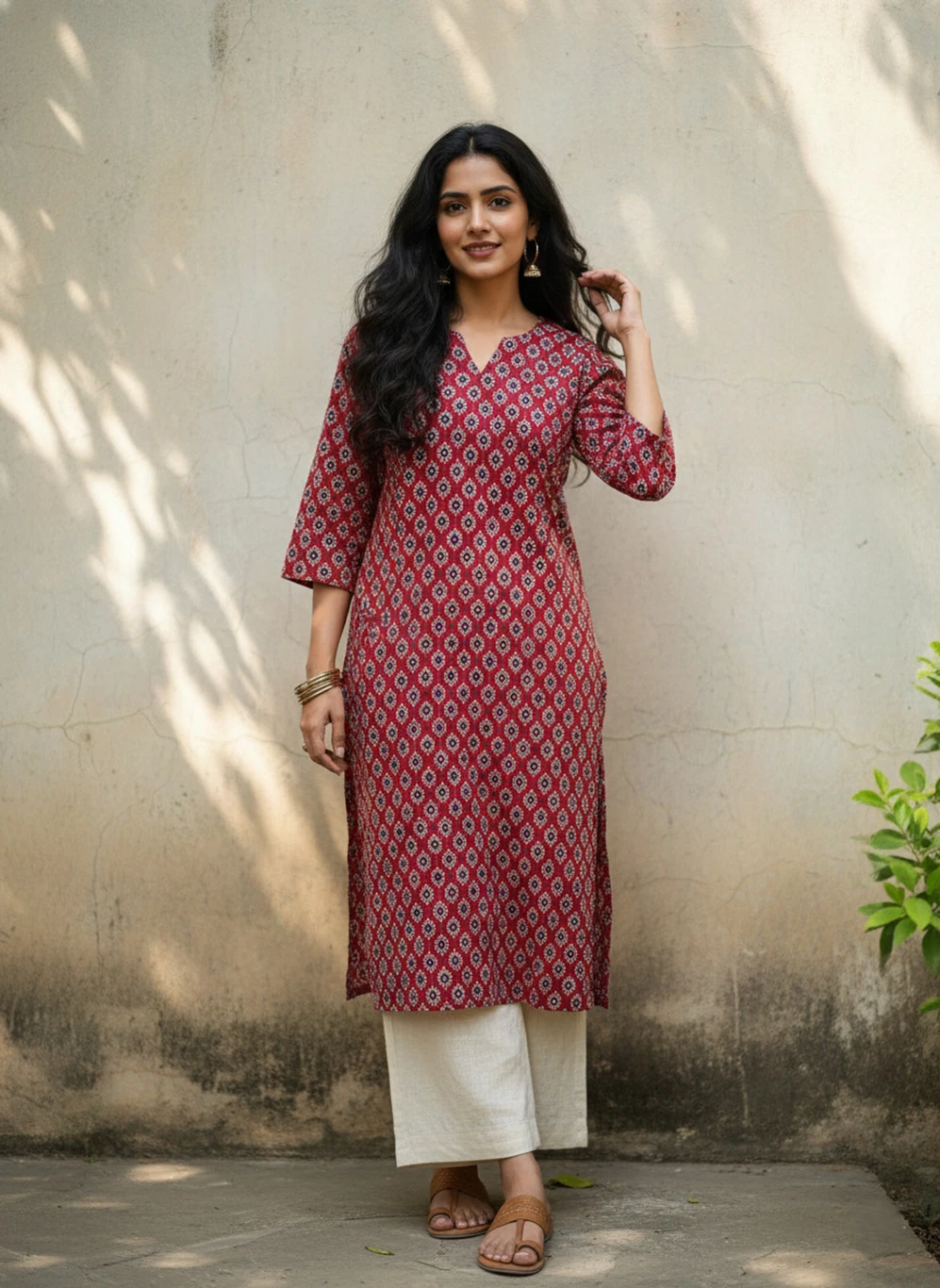 Printed Straight Kurti